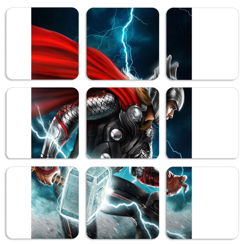 Магнитные фотопазлы 50 на 50 набор 9 штук 