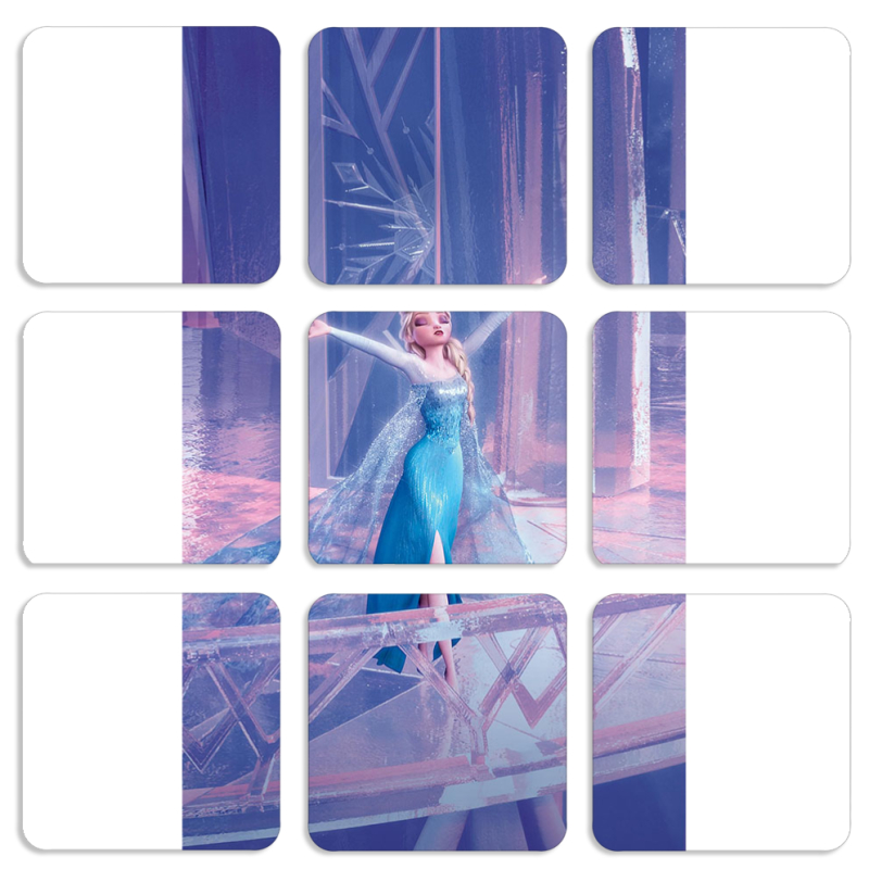 Магнитные фотопазлы 50 на 50 набор 9 штук 