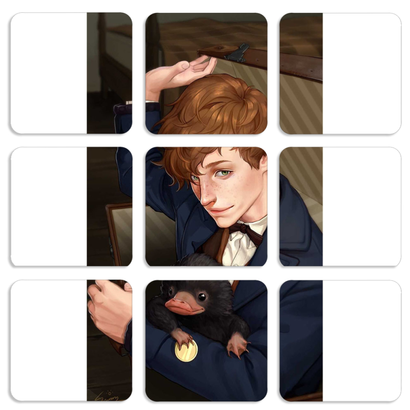 Магнитные фотопазлы 50 на 50 набор 9 штук 