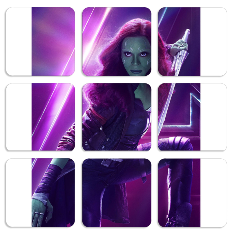 Магнитные фотопазлы 50 на 50 набор 9 штук 