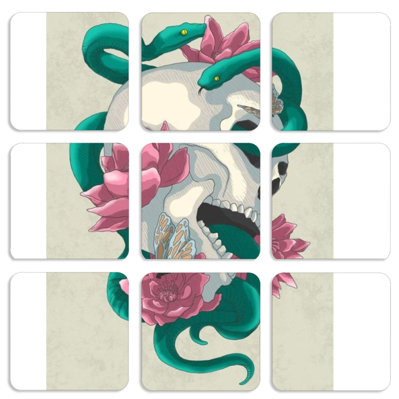 Магнитные фотопазлы 50 на 50 набор 9 штук 