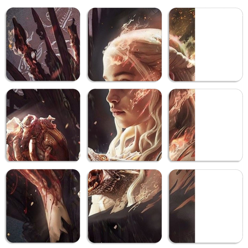 Магнитные фотопазлы 50 на 50 набор 9 штук 