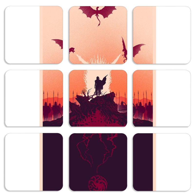 Магнитные фотопазлы 50 на 50 набор 9 штук 