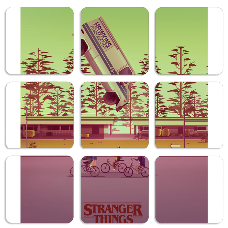 Магнитные фотопазлы 50 на 50 набор 9 штук 