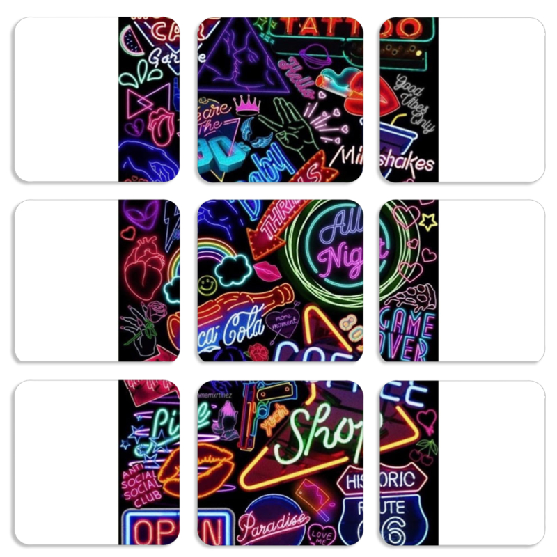 Магнитные фотопазлы 50 на 50 набор 9 штук 