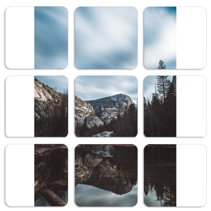 Магнитные фотопазлы 50 на 50 набор 9 штук 