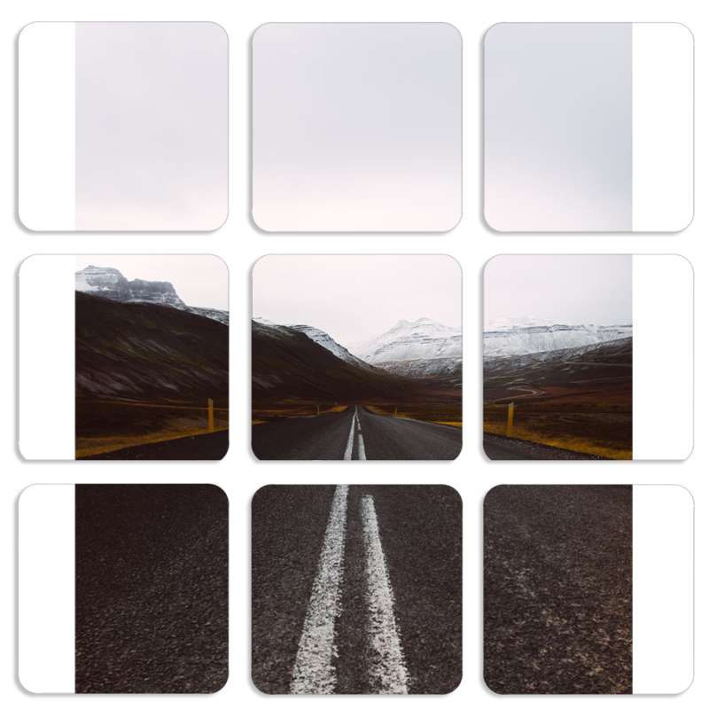 Магнитные фотопазлы 50 на 50 набор 9 штук 