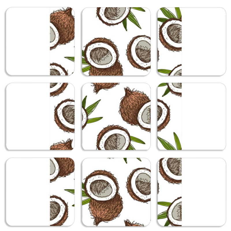 Магнитные фотопазлы 50 на 50 набор 9 штук Coconut