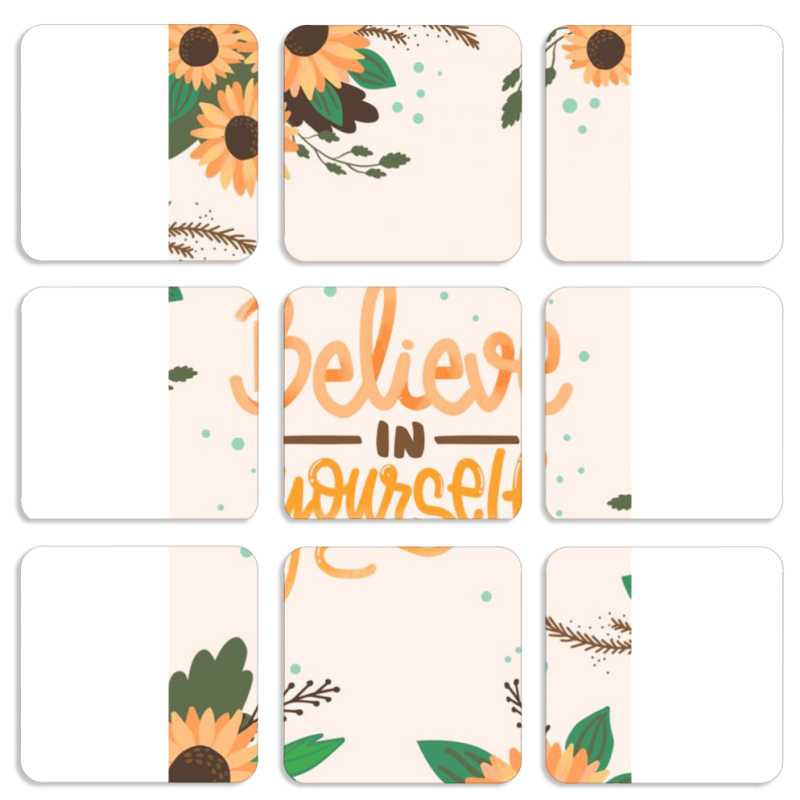 Магнитные фотопазлы 50 на 50 набор 9 штук 