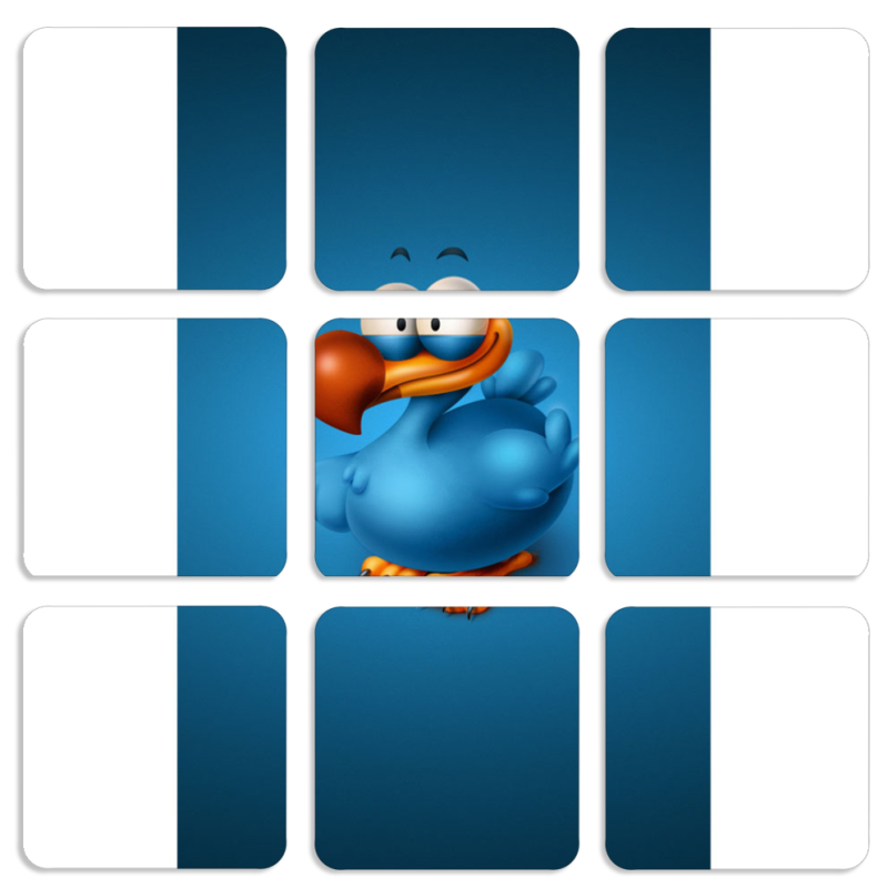 Магнитные фотопазлы 50 на 50 набор 9 штук 