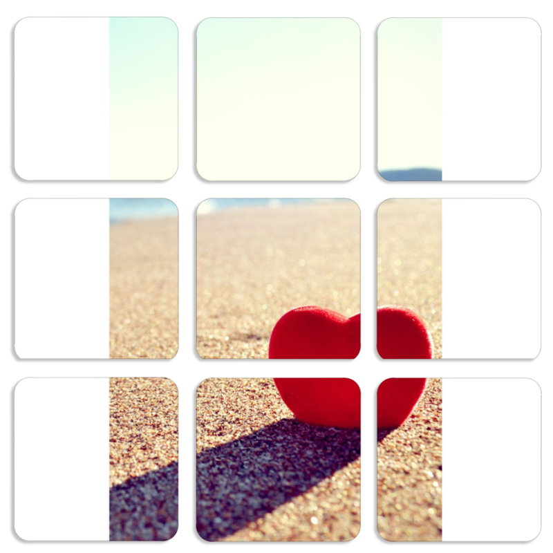 Магнитные фотопазлы 50 на 50 набор 9 штук 