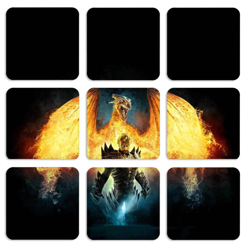 Магнитные фотопазлы 50 на 50 набор 9 штук 