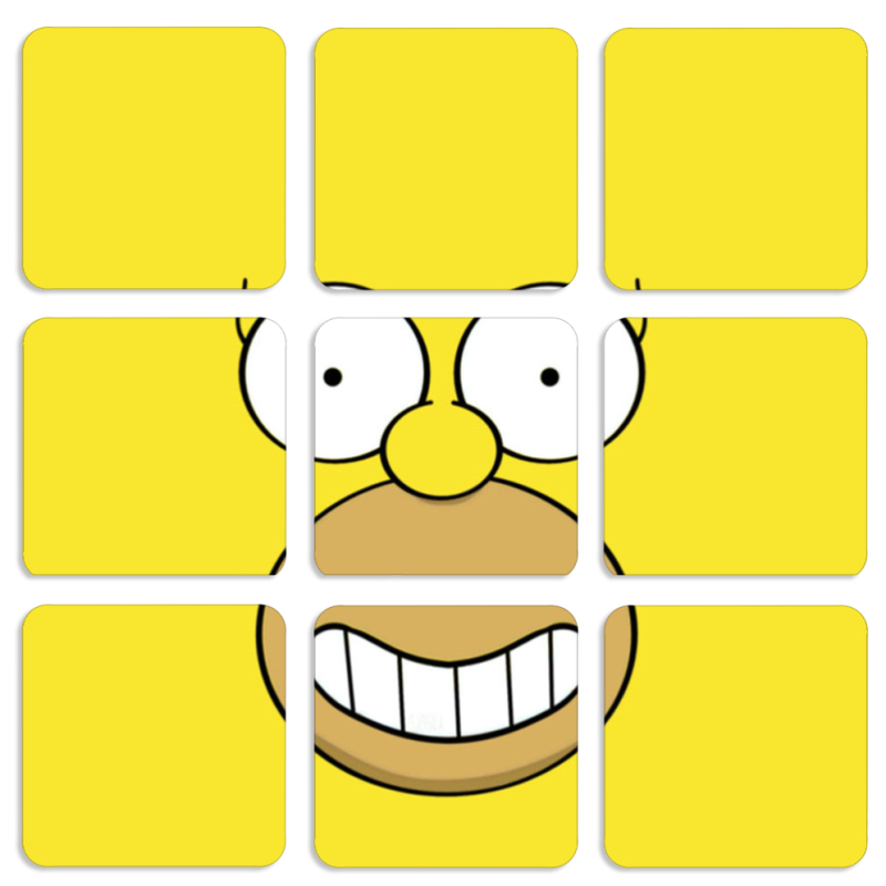 Магнитные фотопазлы 50 на 50 набор 9 штук 