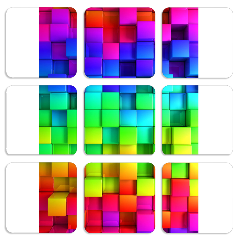 Магнитные фотопазлы 50 на 50 набор 9 штук 