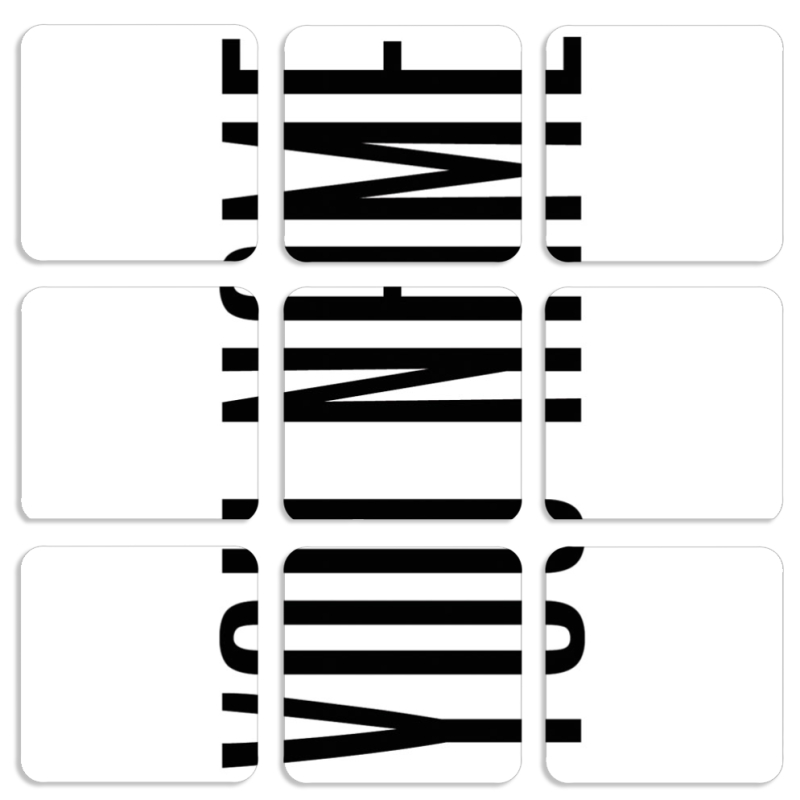 Магнитные фотопазлы 50 на 50 набор 9 штук 