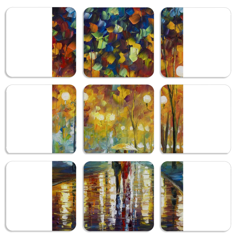 Магнитные фотопазлы 50 на 50 набор 9 штук 