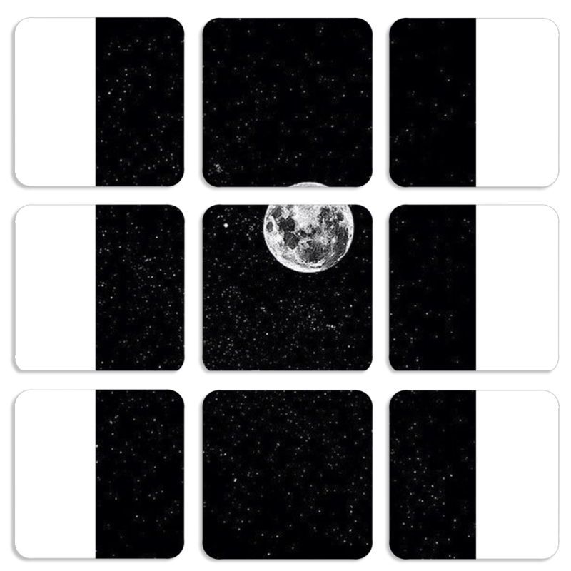 Магнитные фотопазлы 50 на 50 набор 9 штук 