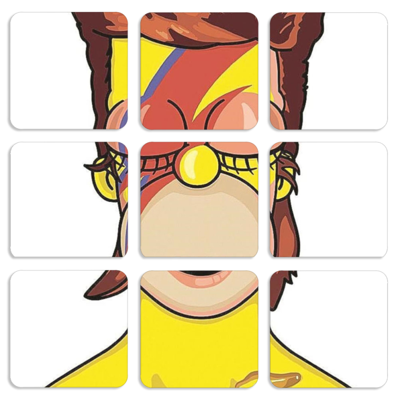 Магнитные фотопазлы 50 на 50 набор 9 штук 