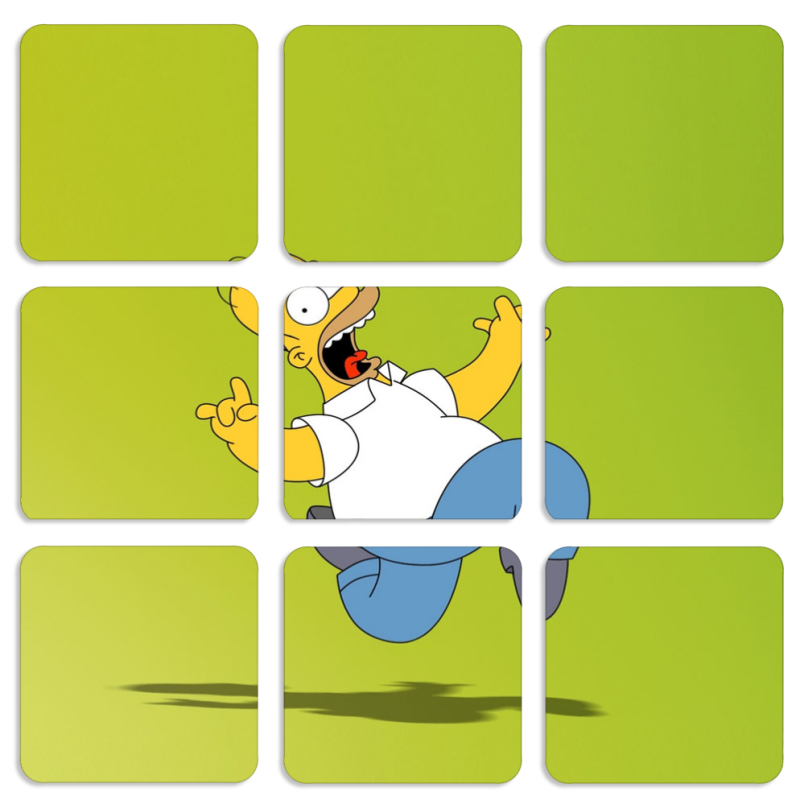 Магнитные фотопазлы 50 на 50 набор 9 штук 