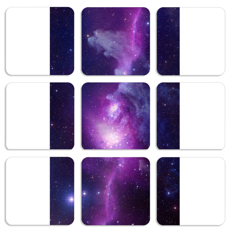 Магнитные фотопазлы 50 на 50 набор 9 штук 