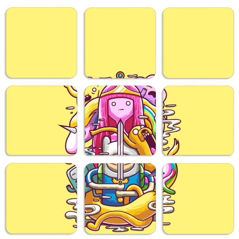 Магнитные фотопазлы 50 на 50 набор 9 штук 