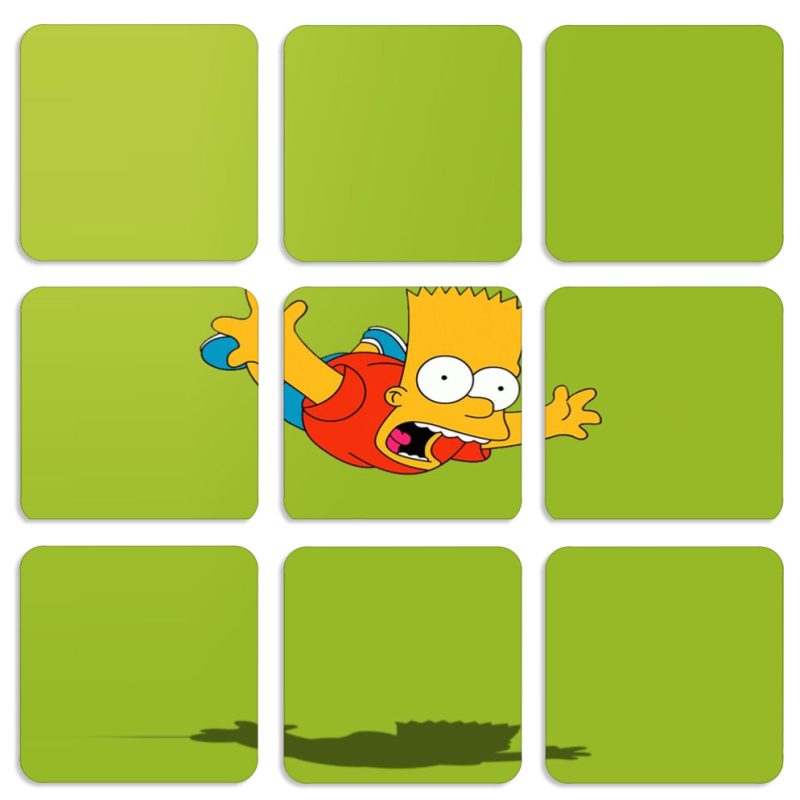 Магнитные фотопазлы 50 на 50 набор 9 штук 