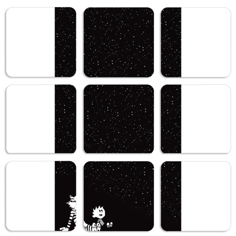 Магнитные фотопазлы 50 на 50 набор 9 штук 