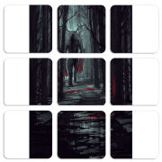 Магнитные фотопазлы 50 на 50 набор 9 штук Forest and Beast