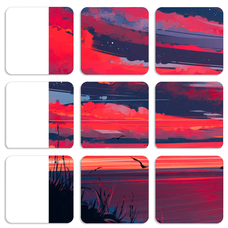 Магнитные фотопазлы 50 на 50 набор 9 штук Heaven a