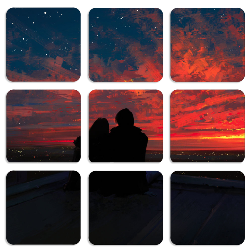 Магнитные фотопазлы 50 на 50 набор 9 штук the Secret Place