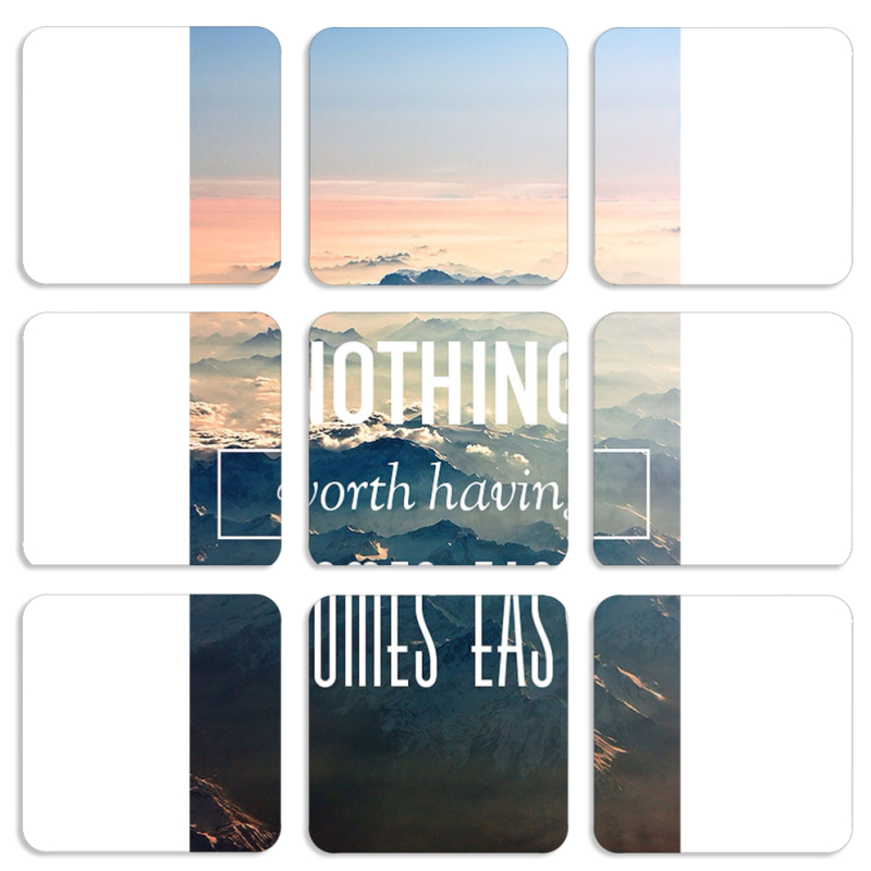 Магнитные фотопазлы 50 на 50 набор 9 штук 