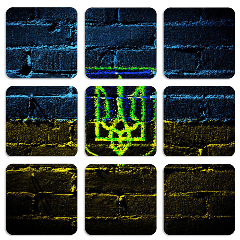 Магнитные фотопазлы 50 на 50 набор 9 штук Trident