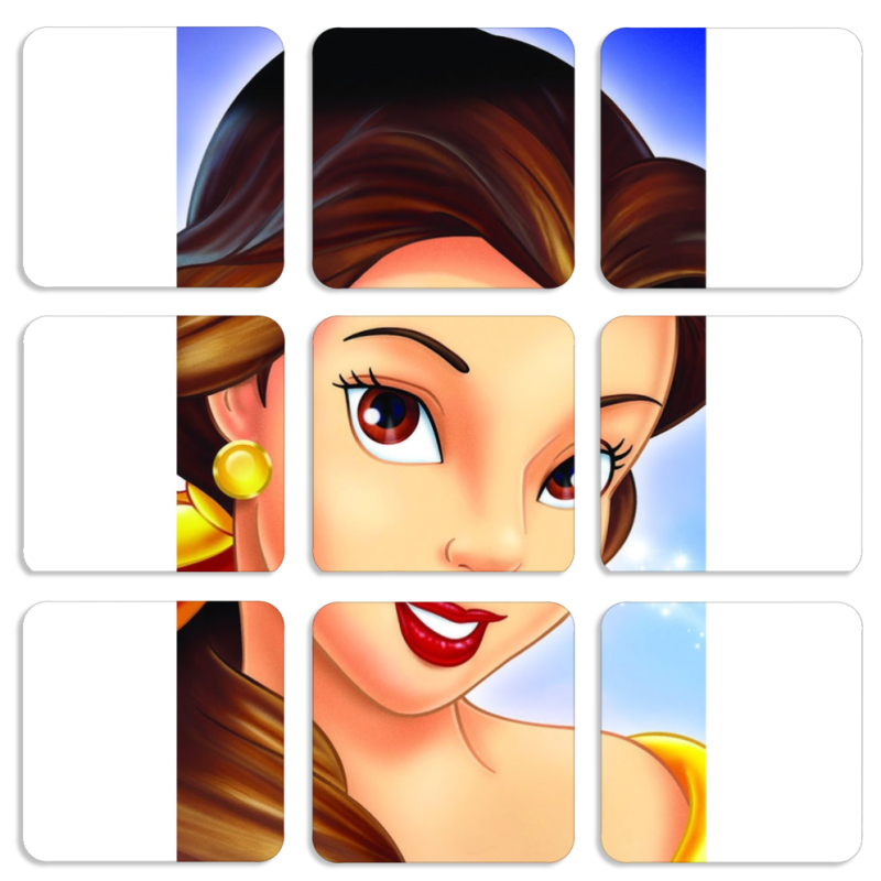 Магнитные фотопазлы 50 на 50 набор 9 штук 