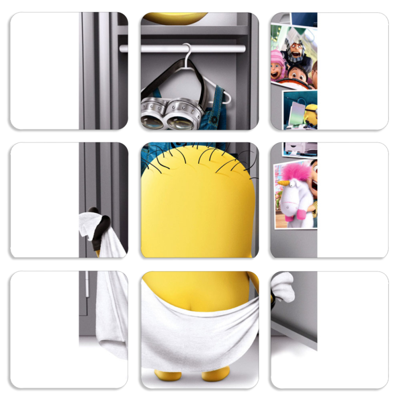 Магнитные фотопазлы 50 на 50 набор 9 штук 