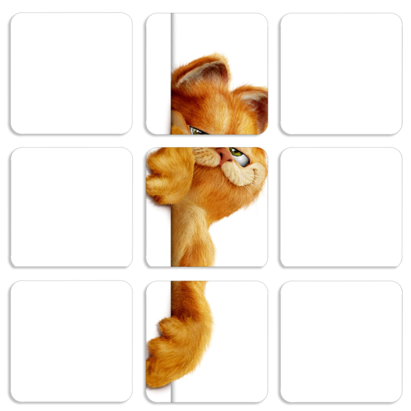 Магнитные фотопазлы 50 на 50 набор 9 штук 