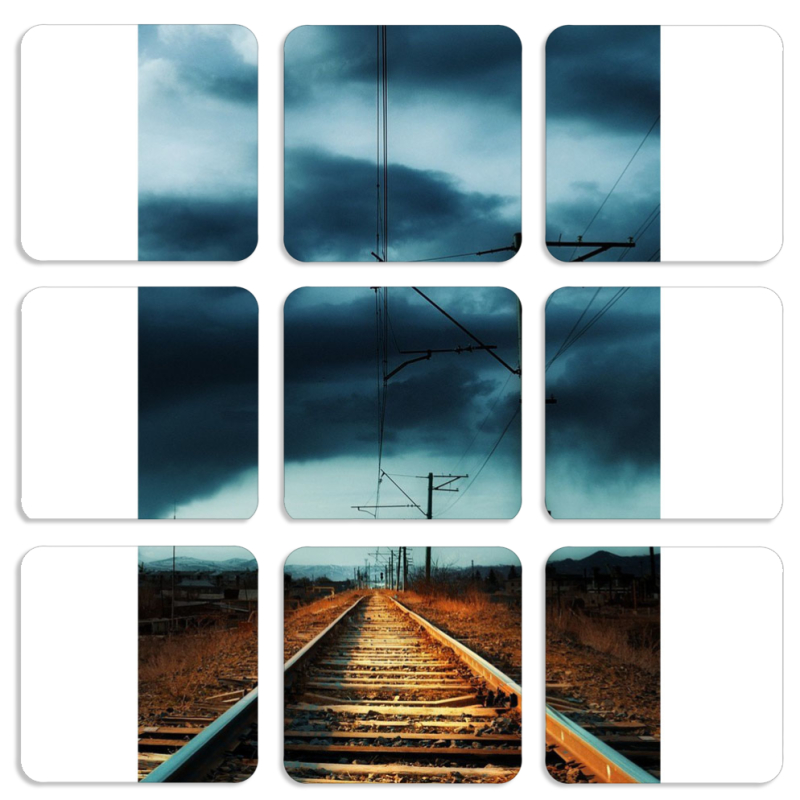 Магнитные фотопазлы 50 на 50 набор 9 штук 