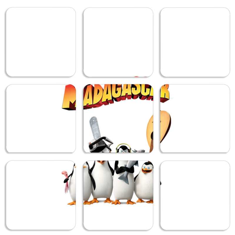 Магнитные фотопазлы 50 на 50 набор 9 штук 