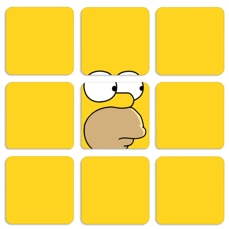 Магнитные фотопазлы 50 на 50 набор 9 штук 