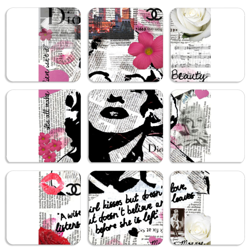 Магнитные фотопазлы 50 на 50 набор 9 штук 