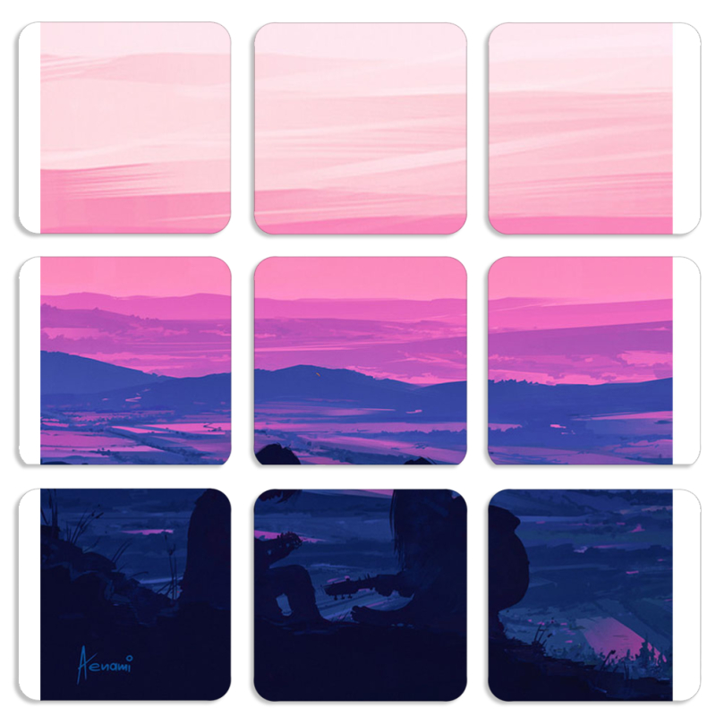 Магнитные фотопазлы 50 на 50 набор 9 штук Top of the World