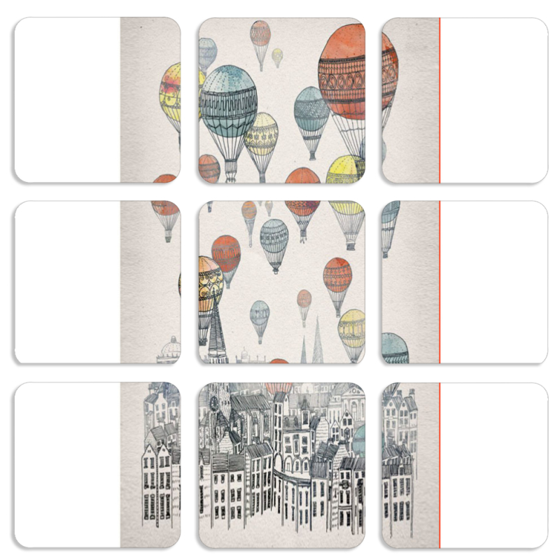 Магнитные фотопазлы 50 на 50 набор 9 штук 