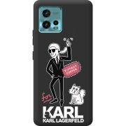 Черный чехол BoxFace Motorola G72 For Karl