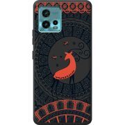 Черный чехол BoxFace Motorola G72 Ornament