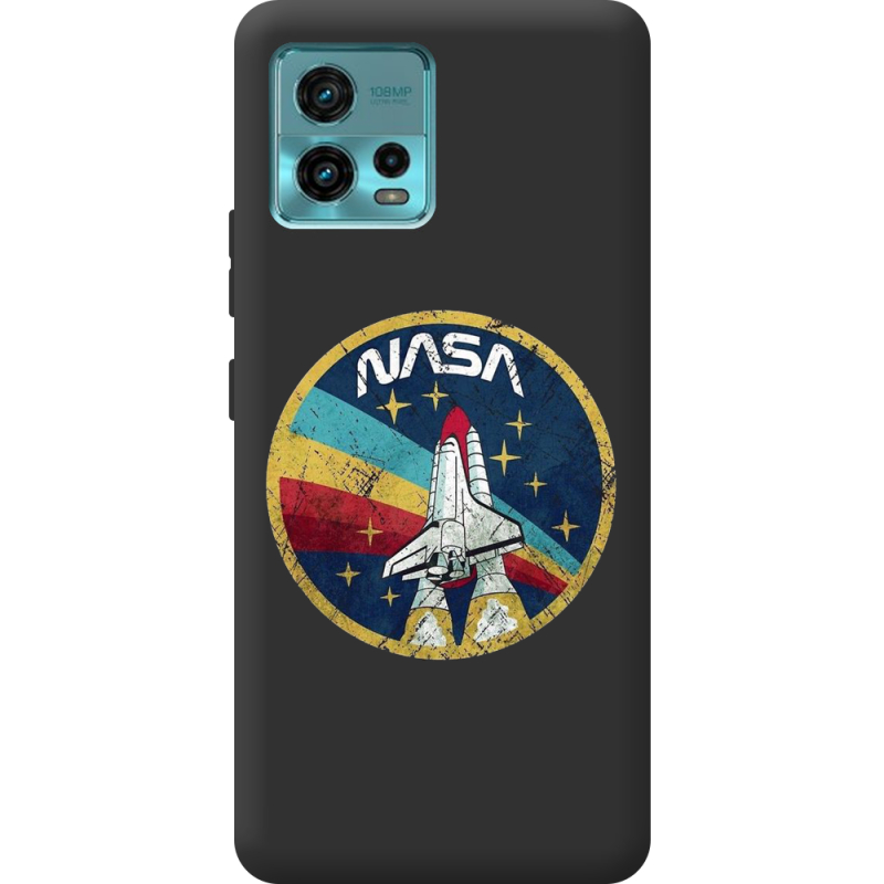 Черный чехол BoxFace Motorola G72 NASA