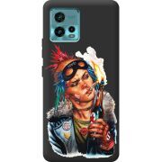 Черный чехол BoxFace Motorola G72 Tanker Girl