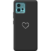 Черный чехол BoxFace Motorola G72 My Heart