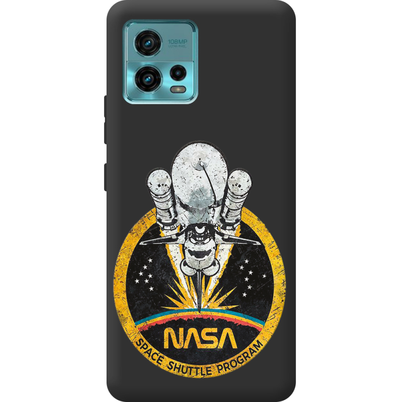 Черный чехол BoxFace Motorola G72 NASA Spaceship