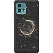 Черный чехол BoxFace Motorola G72 Moon