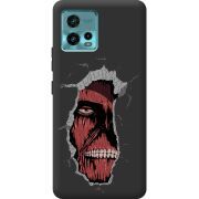 Черный чехол BoxFace Motorola G72 Нападение на Титана