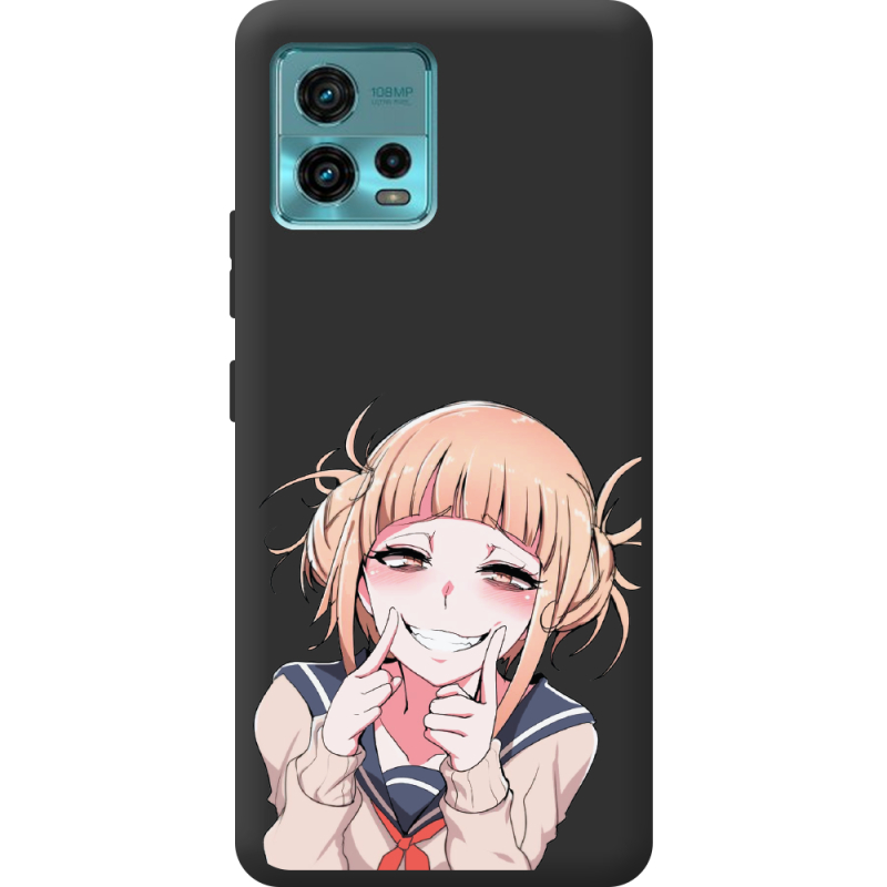 Черный чехол BoxFace Motorola G72 Himiko Toga Smile